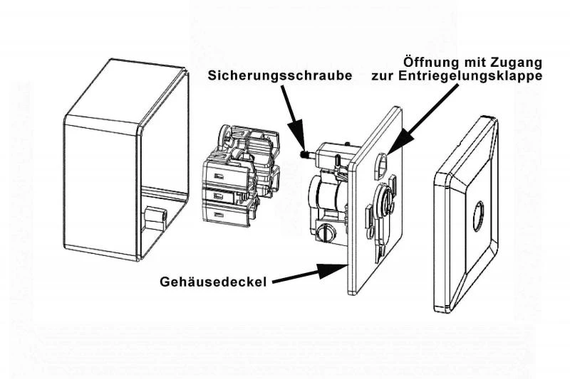 WTS - Universal - Schlüsselschalter, AP Ohne Blende wassergeschützt - Schutzart IP 54