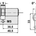 WTS - Standard - Schlüssel-Taster mit 1 Tast-Kontakt IMPULS  Alugehäuse, AP ,Wassergeschützt - Schutzart IP 54