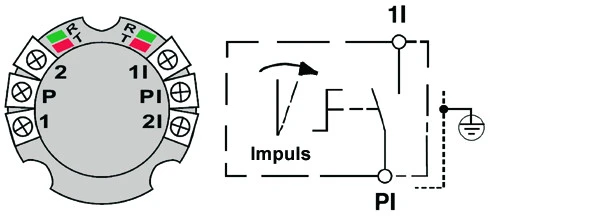 WTS - Standard - Schlüssel-Taster mit 1 Tast-Kontakt IMPULS  Alugehäuse, AP ,Wassergeschützt - Schutzart IP 54