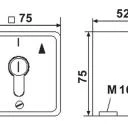 WTS - Standard - Schlüssel-Schalter AB = Tastend / AUF = Rastend, AP ,Wassergeschützt - Schutzart IP 54