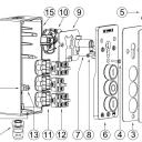 WTS - Standard - Schlüsselschalter mit 1 Rast-Kontakt Schlüssel : Ein/Aus Drucktasten: AUF/STOP/AB, AP Wassergeschützt - Schutzart IP 54