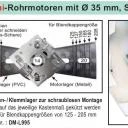 WTS - Mini-Rohrmotoren Serie DM,Durchmesser 35 mm,