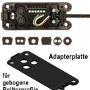 Rolltor-Anschlussdose AD-2 Set (große Bauform) für Opto-Sensoren mit Spiralkabel