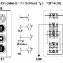 WTS - Dreifach-Drucktaster mit Schloss (abschließbar) AUF / STOP / AB, Wassergeschützt - Schutzart IP 65