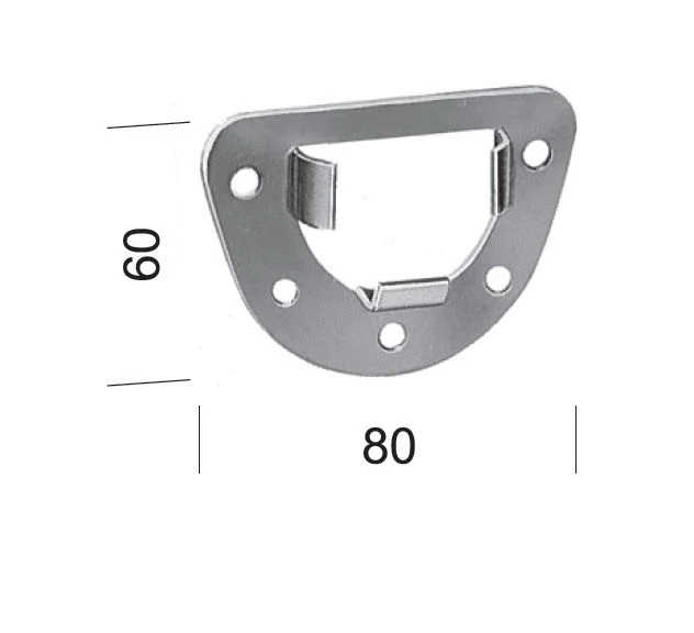 Aufschraub-Lagerschale aus Metall für Kugellager Ø 40 mm