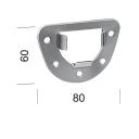 Aufschraub-Lagerschale aus Metall für Kugellager Ø 40 mm