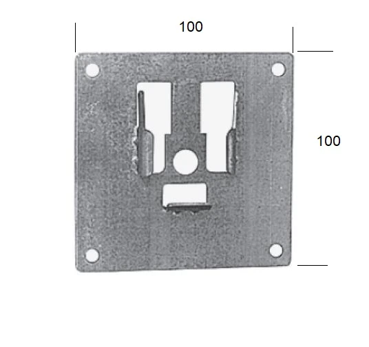 GKSE-Lager Gegenseite für Kugellager. Verzinkt.  Für Ø 40mm Kugellager