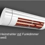 Lewens -Heizstrahler, 2000 Watt mit Funkdimmer - Funk IO  Titan-silber oder Weiß