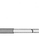 WTS - Kurbelstange flexibel, Länge: 1450 mm 1300 mm geknickt