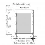 Montagehalter Kassette für Murano Vetro - für Lewens Portofino Unterglasmarkise