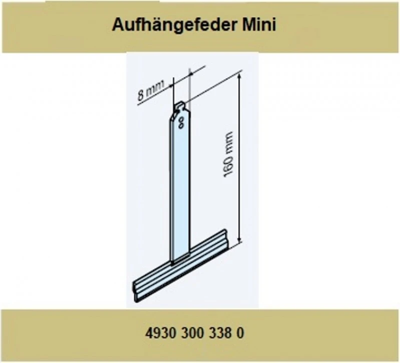 Becker - Aufhängefeder Mini Siral Für Rollladenpanzer mit Mini-Profil,