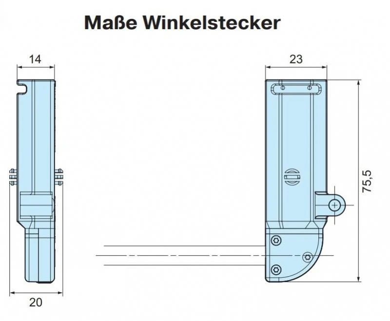 Becker - Rolltorantrieb R20-17-E25 20Nm mit elektronischer Endabschaltung mit Handkurbel- Anschluss