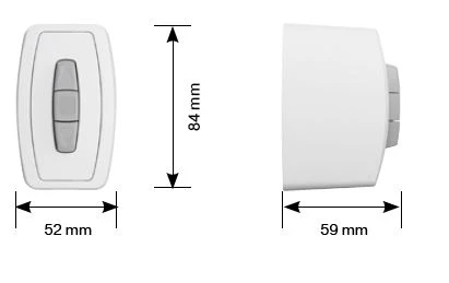 Becker - EasyControl EC41 Schalter / Taster - Als Rastschalter oder Taster verwendbar