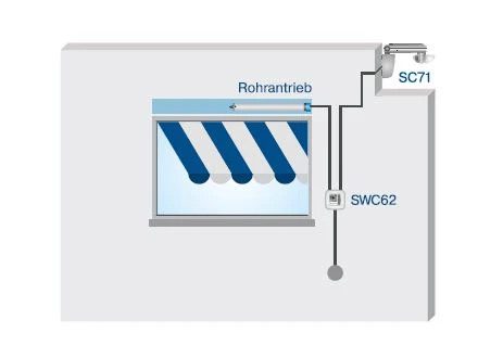 Becker - Centronic SensorControl SC71 - Wind-Sensor ,Für Sonnen-Wind-Steuerung SWC62