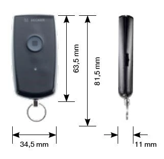 Becker - Centronic EasyControl EC241-II - 1 Kanal Handsender zum Ansteuern einer Beck-O-Tronic 5