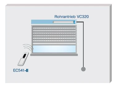 Becker - Centronic VarioControl VC320 , Funkempfänger, ideal für die Montage im Rollladenkasten