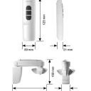 Becker Centronic SunWindSet SWS641-II ,Solar Sonnen-Wind-Sensor Funk mit Handsender