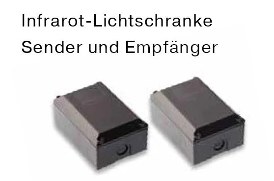 Becker - Infrarot-Lichtschranke Sender und Empfänger , Lichtschranke IR  Sender und Empfänger  Reichweite 15m  Gehäuse IP54  12-24V/DC Gleichspannung