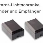 Becker - Infrarot-Lichtschranke Sender und Empfänger , Lichtschranke IR  Sender und Empfänger  Reichweite 15m  Gehäuse IP54  12-24V/DC Gleichspannung