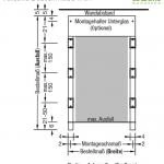 Montagefuß inkl. Schienenhalter - für Lewens Anconan Unterglasmarkise 