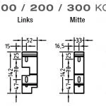 Wandkonsole Wandhalter für Lewens Micro 100 und 300 Senkrechtmarkise,Links,Mitte und Rechts zur Auswahl