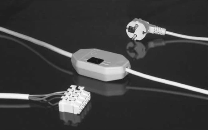 Becker - Schnurtaster-Garnitur Mit verriegeltem Taster , Garnitur für Trockene Räume Besonderheit  zur inbetriebnahme von Rohrantriebe 230V50Hz