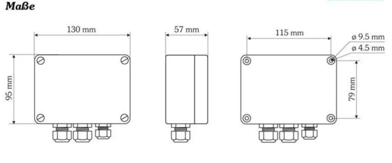 WITT 230V AC Auswerter für 1 x SIGNAL-Schaltleiste oder 1 x Einzugslichtschranke