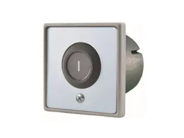 WTS - Einfach-Drucktaster Unterputz mit Impuls-Taste im Leichtmetall-Rundgehäuse,wassergeschützt IP 65