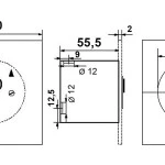 Miniatur - Schlüsseltaster Typ: MSR1-1T, mit 1 Tast-Kontakt (Impuls),  IP 54