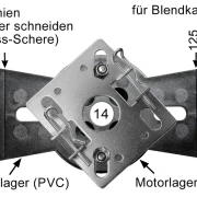 WTS - Vorbaukasten - Klemmlager DM-L995 für Mini-Rohrmotoren Ø 35 mm, Serie DM - DMF - ME